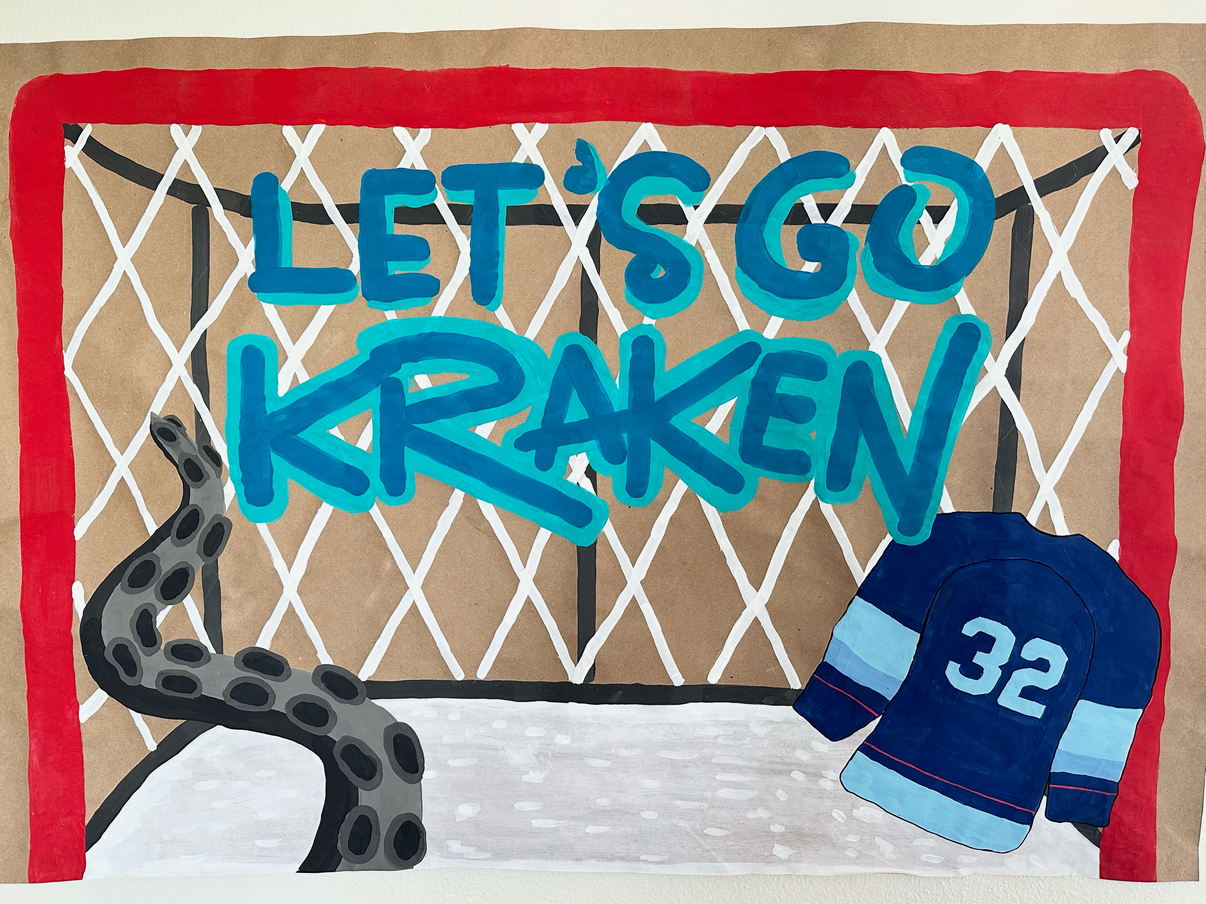 Seattle Kraken banner artwork featuring hockey team branding